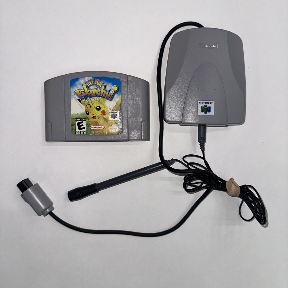 N64 Game Cart HEY YOU PIKACHU with VRU and Microphone Authentic Nintendo Tested